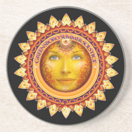 2014 Greensboro Zomerzonnewende Festival Souvenir Zandsteen Onderzetter