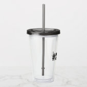 2014 Hashtag 11 Verjaardag Jubileum Acryl Drinkbeker (Rechts)