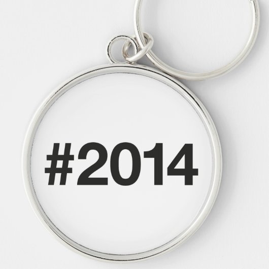 2014 Hashtag 11 Verjaardag Jubileum Sleutelhanger (Voorkant)