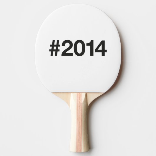 2014 Hashtag 11 Verjaardag Jubileum Tafeltennisbatje (Voorkant)