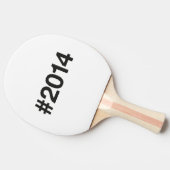 2014 Hashtag 11 Verjaardag Jubileum Tafeltennisbatje (Zijkant)