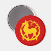 2014 Het jaar van het paard Magneet (Voorkant / Achterkant)