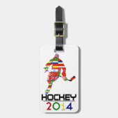 2014: Hockey Bagagelabel (Voorkant verticaal)