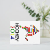 2014: Hockey Briefkaart (Staand voorkant)