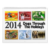 2014 Honden via de agenda voor Feestdagen Kalender (Hoes)