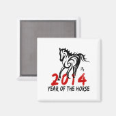 2014 Jaar van de paarden Magneet (Voorkant / Achterkant)