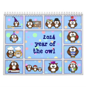 2014 jaar van de uil kalender