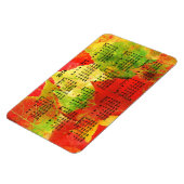 2014 Kalender Kleurrijke bladeren Magneet (Linkerzijde)