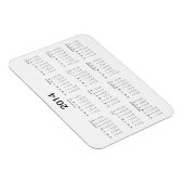 2014 Kalender Koelkast Magneet (Rechterzijde)