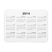 2014 Kalender Koelkast Magneet (Horizontaal)