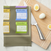 2014 kalenderbouten keukentheekdoek theedoek (Quarter Fold)