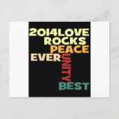 2014 Love Rocks Peace Art Print Briefkaart (Voorkant)