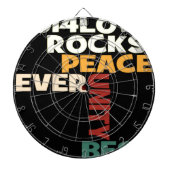 2014 Love Rocks Peace Art Print Dartbord (Voorkant)