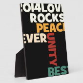 2014 Love Rocks Peace Art Print Fotoplaat (Zijkant)