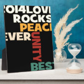 2014 Love Rocks Peace Art Print Fotoplaat (Zijkant)