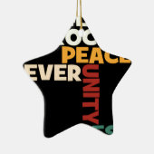 2014 Love Rocks Peace Art Print Keramisch Ornament (Rechts)