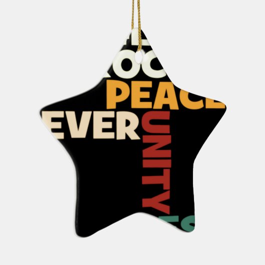 2014 Love Rocks Peace Art Print Keramisch Ornament (Rechts)