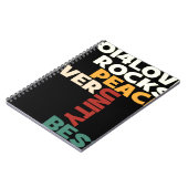 2014 Love Rocks Peace Art Print Notitieboek (Linkerzijde)