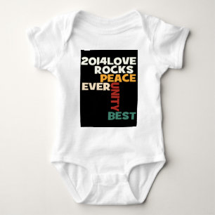 2014 Love Rocks Peace Art Print Romper