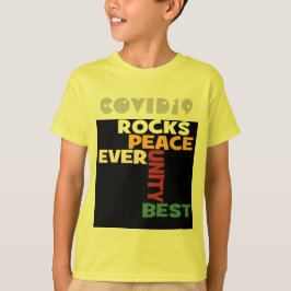 2014 Love Rocks Peace Art Print T-shirt