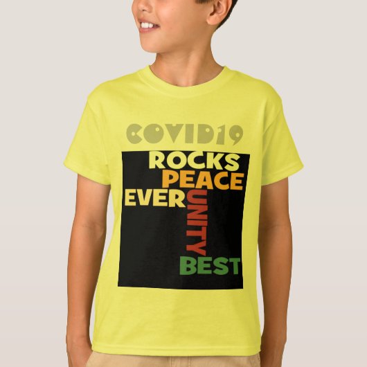 2014 Love Rocks Peace Art Print T-shirt (Voorkant)