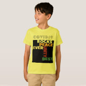 2014 Love Rocks Peace Art Print T-shirt (Voorkant volledig)
