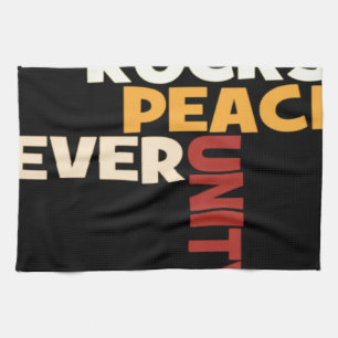 2014 Love Rocks Peace Art Print Theedoek