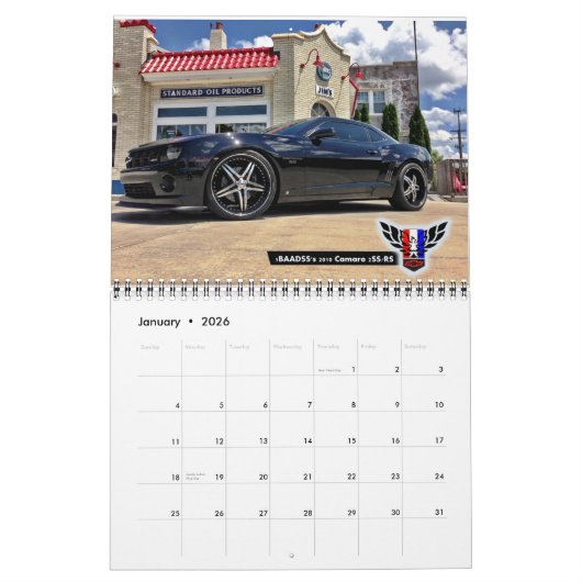 2014 Michigan FBody Calendar (15 maanden) Kalender (Jan 2026)