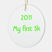 2014 Mijn eerste 5k Keramisch Ornament (Links)