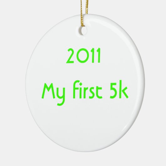 2014 Mijn eerste 5k Keramisch Ornament (Links)