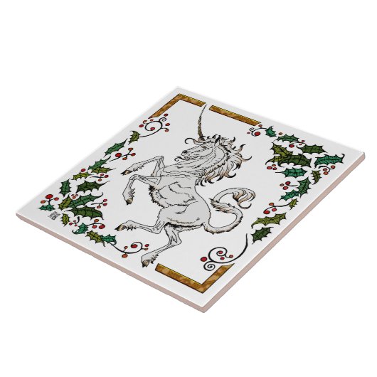 2014 MinkMode Collectie: Grote Holly Tile Tegeltje (Zijkant)