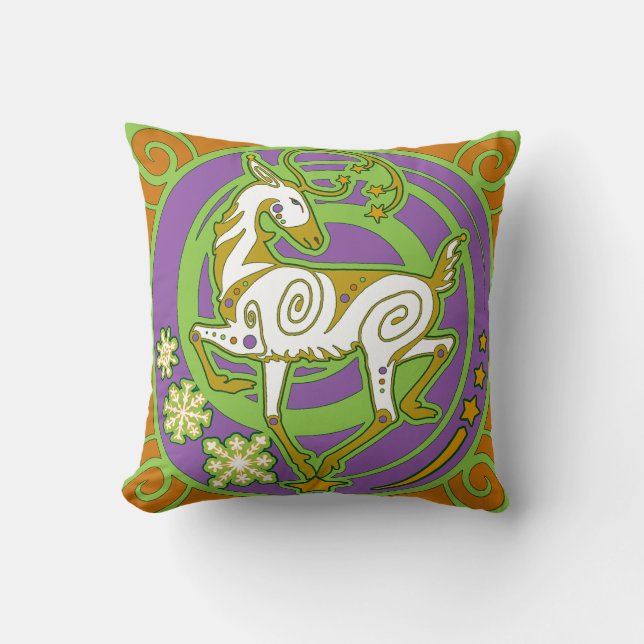 2014 MinkMode RunederTM Holiday Pillow Kussen (Voorkant)