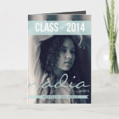 2014 Modern Ribbon Graduation Invitations 2 (Voorkant)