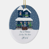2014 Nieuw kerstfeest Victoriaans Keramisch Ornament (Rechts)