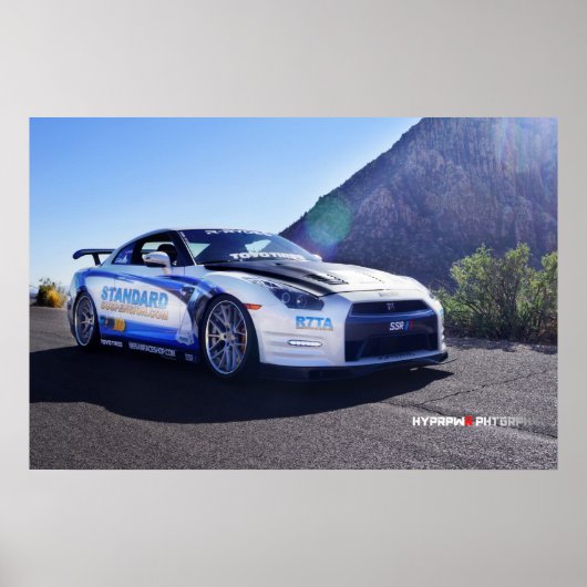 2014 Nissan GT-R in Las Vegas voor SEMA Poster (Voorkant)