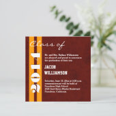 2014 of elk jaar MAROON en GOUD Afstudeerceremonie Aankondiging (Staand voorkant)