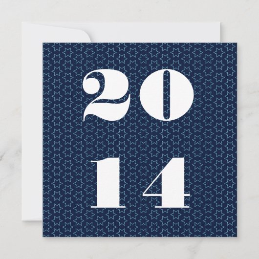 2014 of elk jaar rood wit blauw afstuderen V02 Aankondiging (Achterkant)