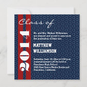 2014 of elk jaar rood wit blauw afstuderen V02 Aankondiging (Voorkant)