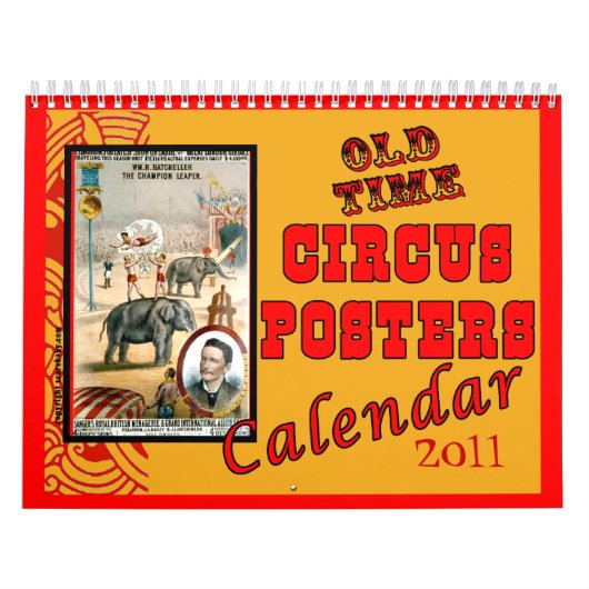 2014 Old Time Circus Posters Calendar Kalender (Hoes)