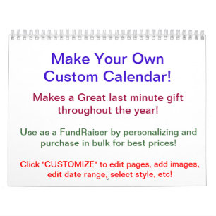 2014 ontwerp Uw Eigen Kalender ~ maken Uw!
