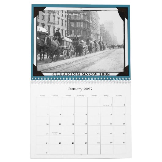 2014 OUDE NIEUWE YORK Vintage Images Calendar Kalender (Jan 2027)