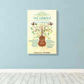 2014 Pagosa Folk 'N Bluegrass Poster Canvas Afdruk (Insitu (Houten vloer))