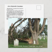2014 Platteville, Tornado Memorabilia Briefkaart (Voorkant / Achterkant)