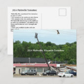 2014 Platteville, Tornado Memorabilia Briefkaart (Voorkant / Achterkant)