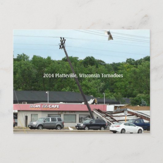2014 Platteville, Tornado Memorabilia Briefkaart (Voorkant)
