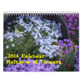 2014 Regenboog van bloemen Kalender (Hoes)
