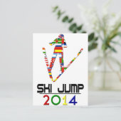 2014: Ski Jump Briefkaart (Staand voorkant)