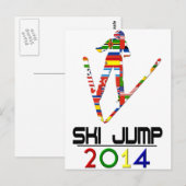 2014: Ski Jump Briefkaart (Voorkant / Achterkant)