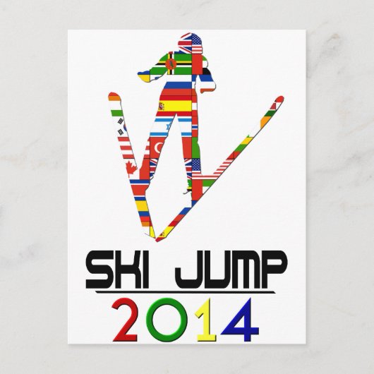 2014: Ski Jump Briefkaart (Voorkant)