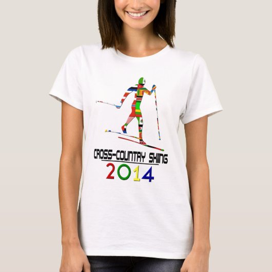 2014: Skiing over het hele land T-shirt (Voorkant)